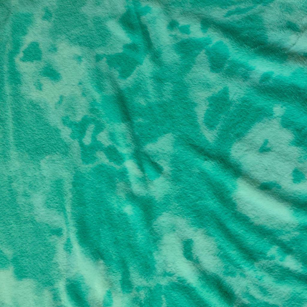 Colorful Tie-Dye Rabbit Fur Print Plush Fabric, 10mm - Ideal for Toy and Clothing Design