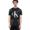 Calvin Klein Seria Love Has Gravity Skrzydła Anioła Wzór z Cyrkonii Litery Okrągły Dekolt Luźny Krój Krótki Rękaw T-shirt 35H6422401(TEAM702-B10)