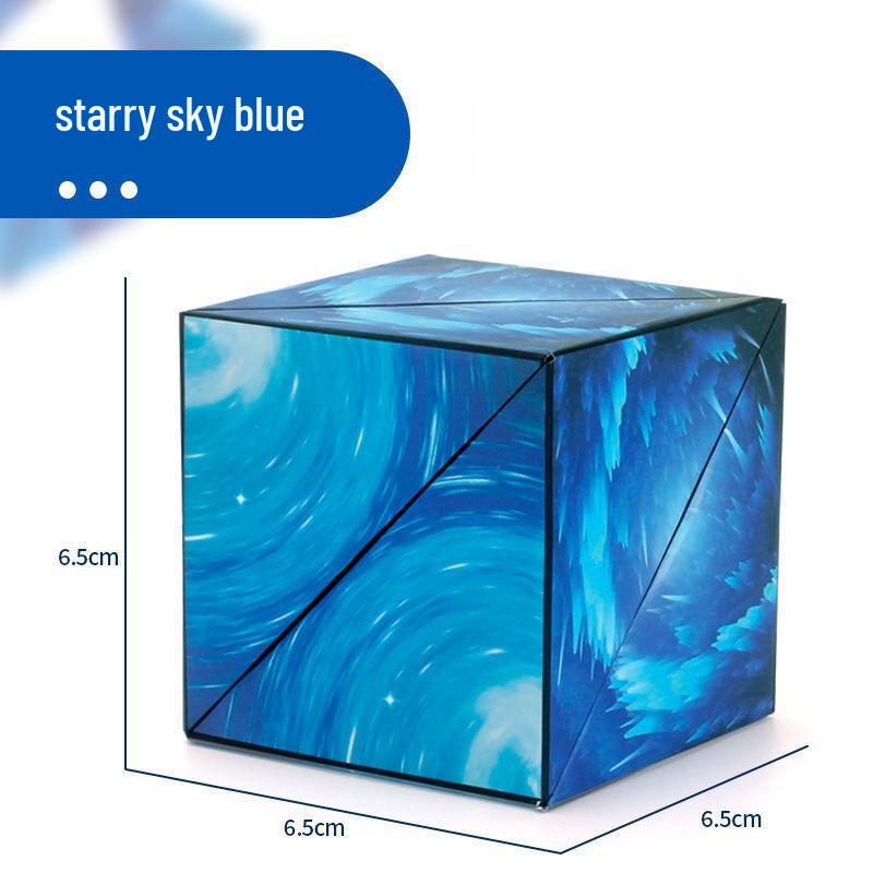 3D Magic Cube: Magnetic Geometry Blocks Stress Relief Puzzle Toy