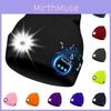 Outdoor Usb Rechargeable Bluetooth Knitted Beanie Hat With Music And Light Features For Winter Comfort