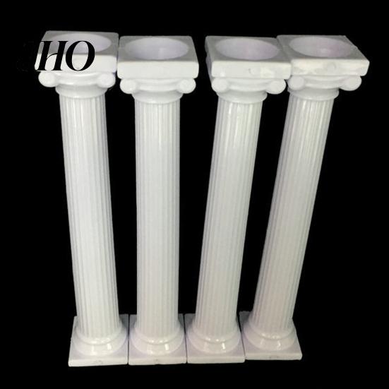 Baking Tool 4Pcs/Set Cake Rods Non-stick Reusable Plastic Delicate Support Standing Grecian Pillars Gathering Supplies Fondant Mold