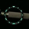Aftermarket SEIKO ceramic bezel insert for reissue third-generation models, type, luminous, black, SRP777, 779