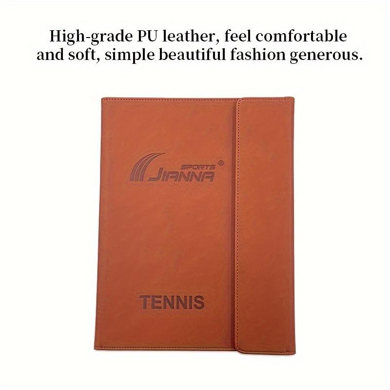 Tennis Coach Board Clipboard Tactical Coach Marker Board with Full & Half Court Tennis Dry Erase Marker Board Coaching Board