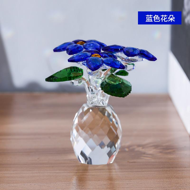 

Small vase living room ornament home decoration foreign trade spot Christmas flower Blue flowers