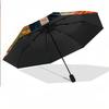 Custom Text Automatic 8 Bone Umbrella, Portable Sun Rain Protection UmbrellaHalloween Michael Myers