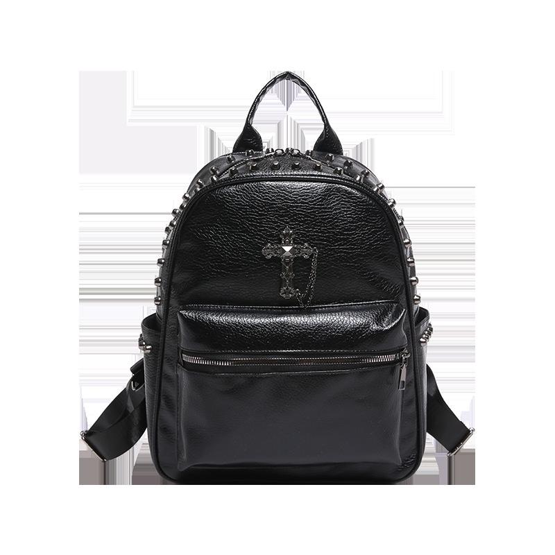 Fashion And High-End Sense, Simple Commute, Large-Capacity Backpack, Personalized White Match Design Sense, Single Shoulder Backpack, Women'S Bag