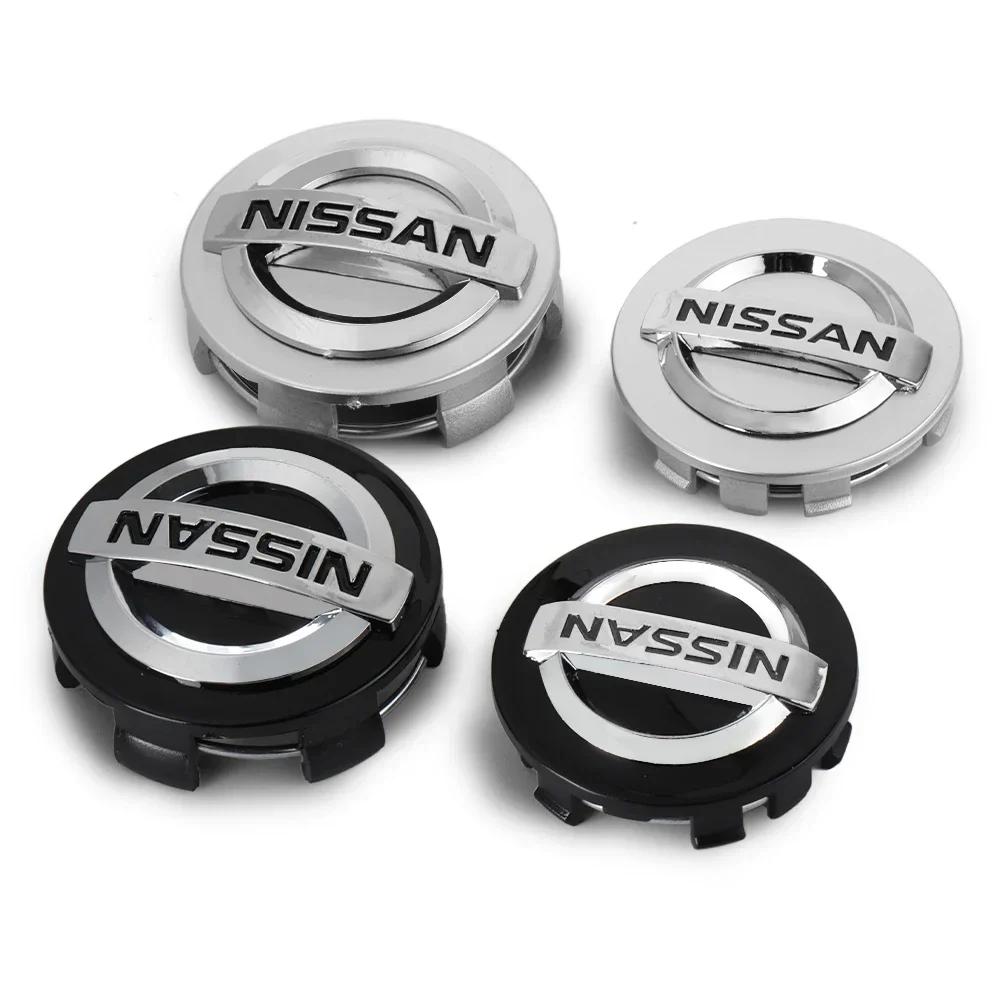 For Nissan ArR454/60mm Car Wheel Rims Center Hub Cap Cover for Nissan Qashqai J10 Kicks TIIDA JUKE Micra Pathfinder X-Trail GTR Sentra Leaf