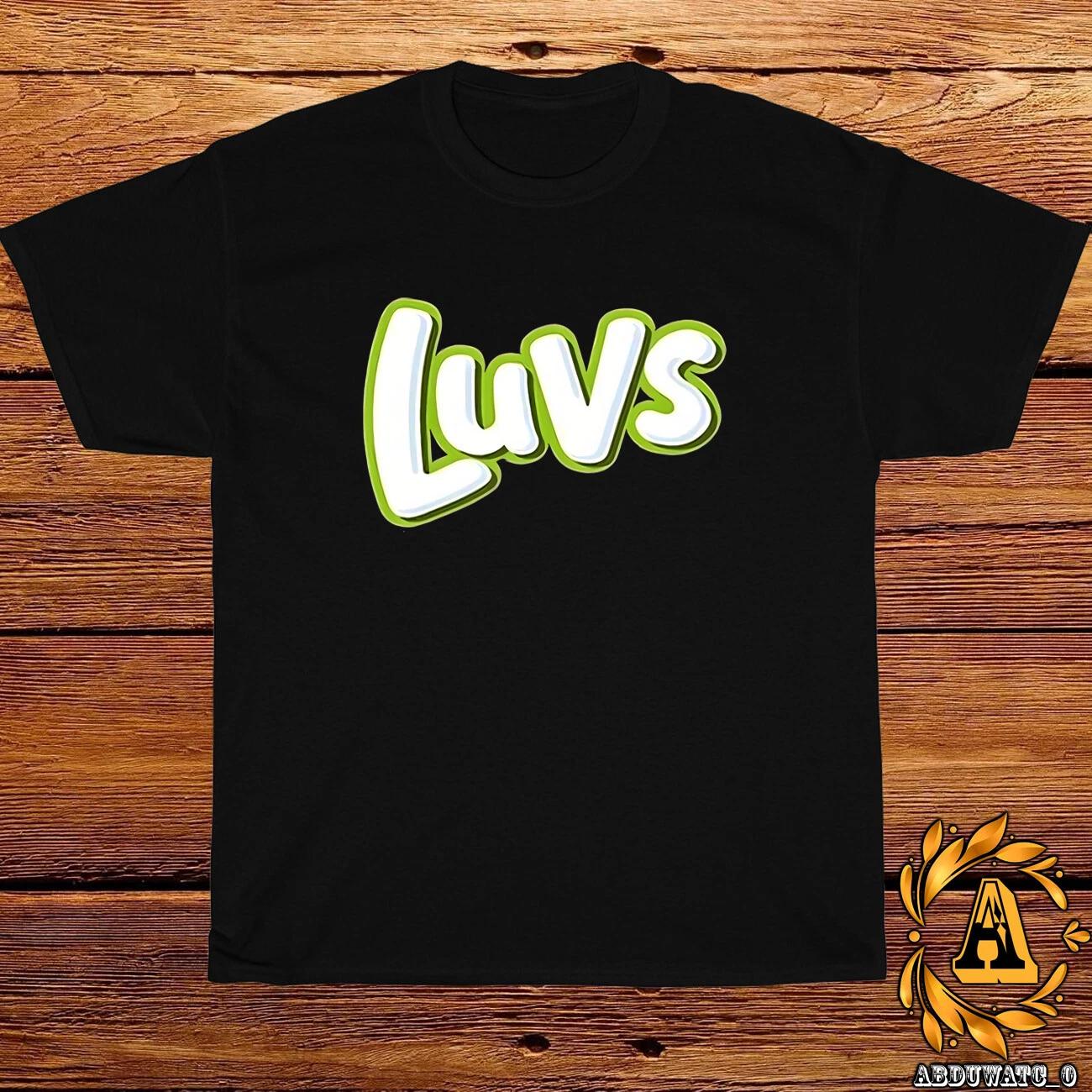 New Luvs Diapers Parenting Logo Black/White/Grey/Navy T-Shirt Size S-5XL XL