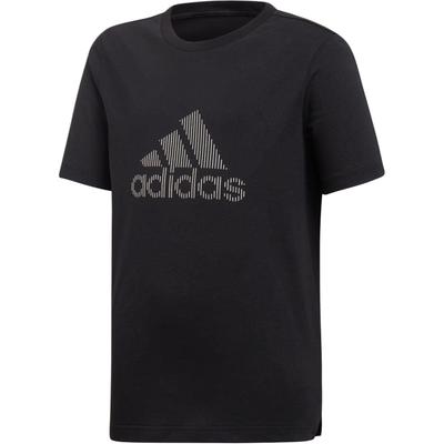 adidas T Shirt Black/White Teenagers DV1669