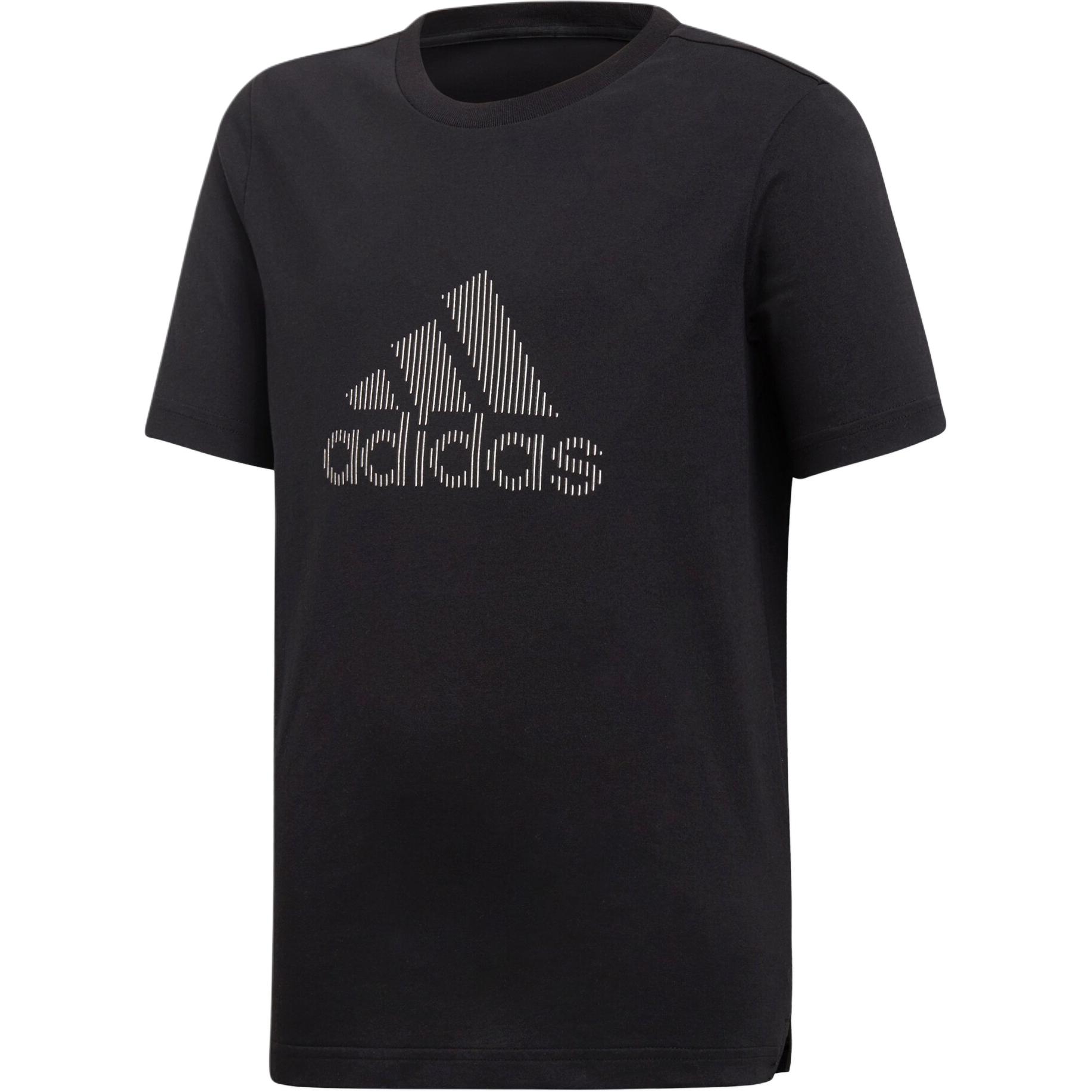 Adidas T Shirt Black/White Teenagers DV1669 140