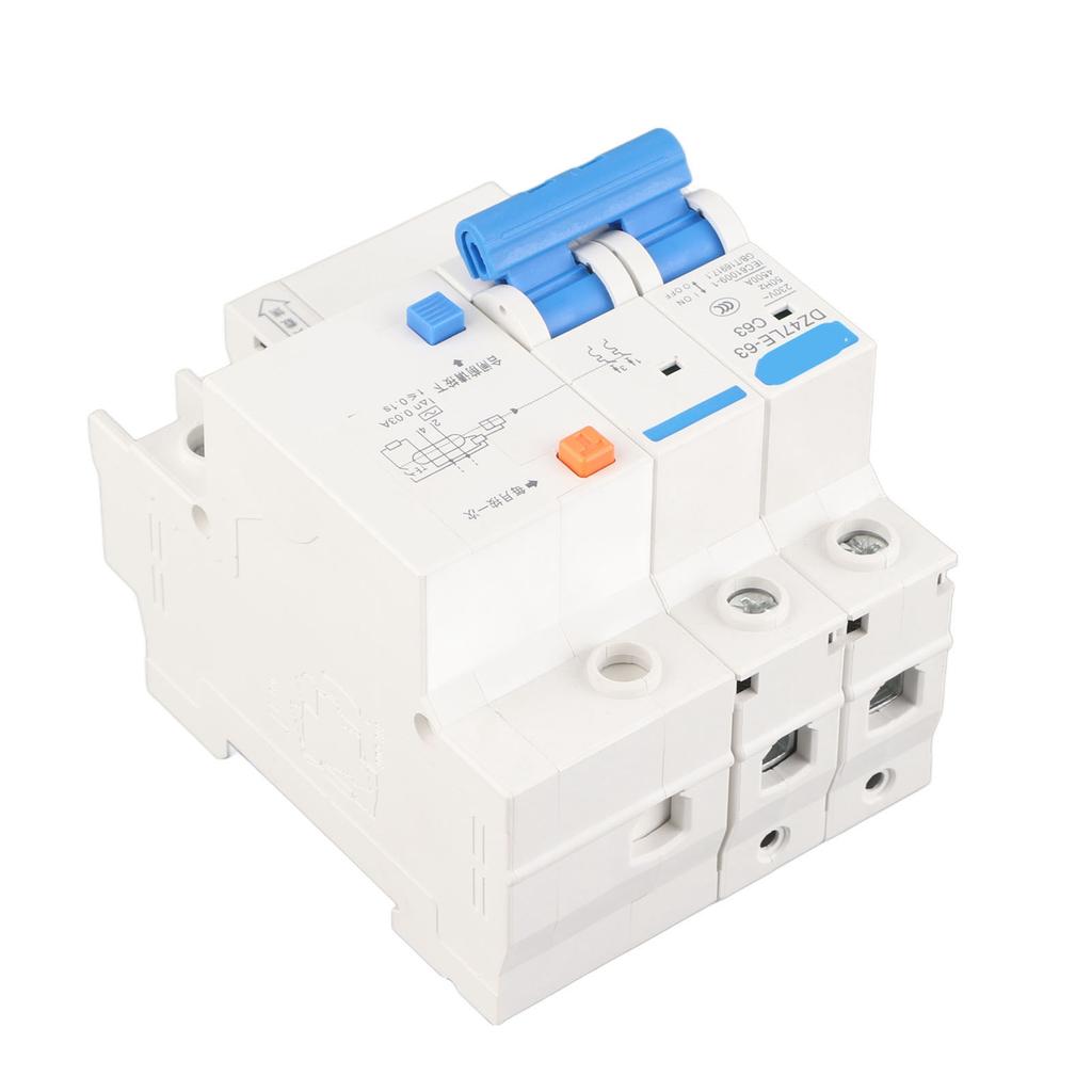 30 MA Leakage, 63 A Residual Current Circuit Breaker with RCCB 230 V, Overload, Short Circuit for Home, Technical Construction