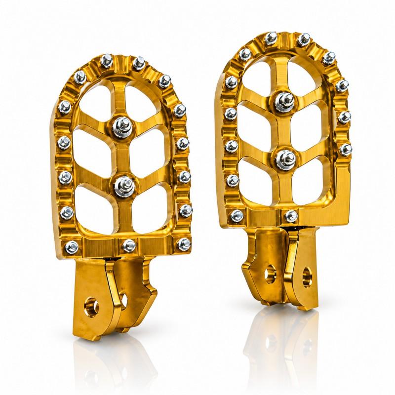 Universal CNC Aluminum Motorcycle Foot Pegs Off-Road ATV Dirt Bike Scooter Upgrade Anti-Slip Pedal Set