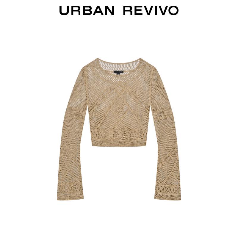 UR Women's Hollow Knit Long Sleeve Top