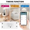 Wifi Smart Switch Wireless Remote Switch Breaker Domotic LED Light Controller Module Smart Life Tuya APP Works with Alexa Google