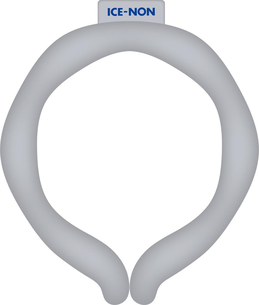 Hakugen Earth Ice Non Neck Cooler 18 degrees Celsius Ice Gray L size Cool neck ring Ice ring Cool neck cooling Heat relief goods Cooling Cooling