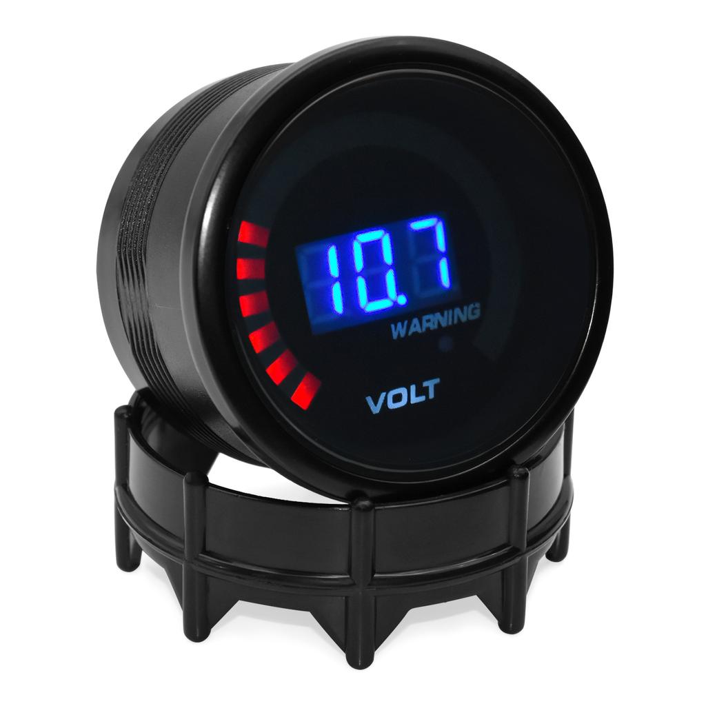 52mm Car Voltmeter Volt Meter Gauge 8-18 Volts Meter For Universal 12V Racing Car Gauge Smoked Lens LED Digital Display Gauge