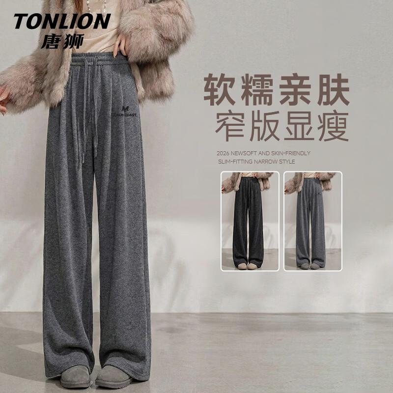 TonLion Women s High-Waisted Straight-Leg Casual Pants L