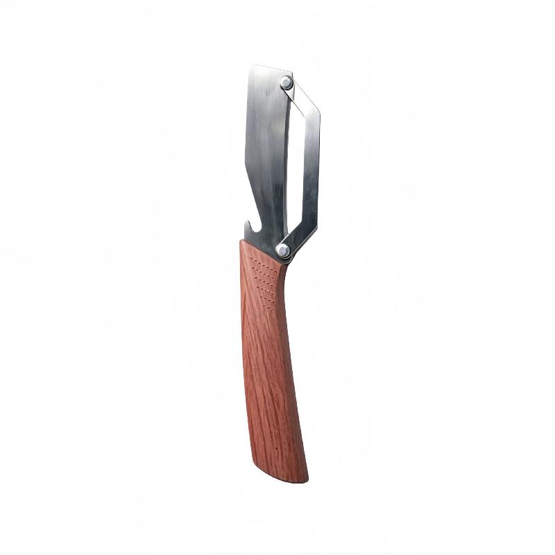 Pelapatate Multifunzione per Cucina Acciaio Inossidabile Affettatrice per Cipollotti Strumento per Pelare Frutta e Verdura Coltello Pelapatate per Canna da Zucchero