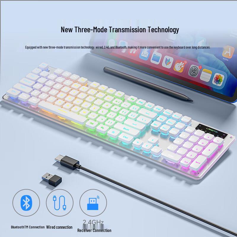 Langtu L1 Tri-Mode Silent Membrane Keyboard with RGB Backlight