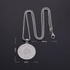 Stainless Steel 7 Archangel Seal Necklace Men's Solomon Kabbalah Seal Pendant Supernatural Protection Amulet Magical Jewelry