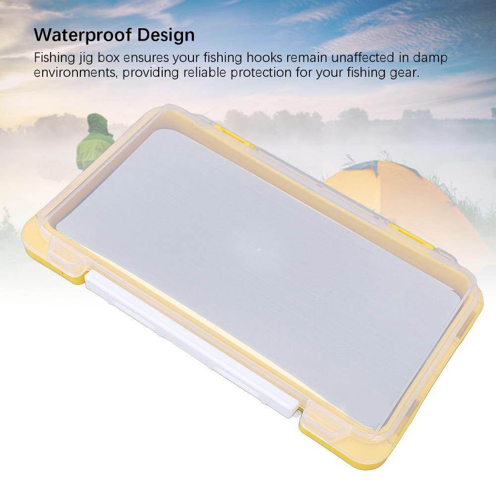 Plastic Fishing Jig Box Yellow Fishing Organizer Box Durable Fishing Tackle Box  Tackle Storage