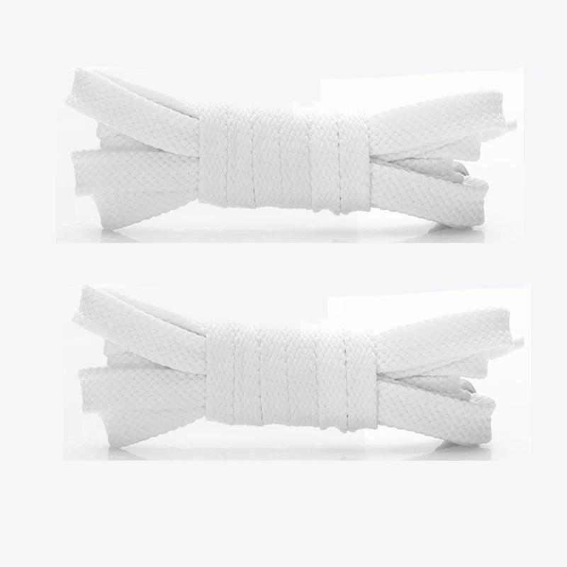 Einfarbige Flach geflochtene Schnürsenkel, Strapazierfähige Polyester Ersatzschnürsenkel, Modische Schnürsenkel für Sneaker, Sport- & Freizeitschuhe