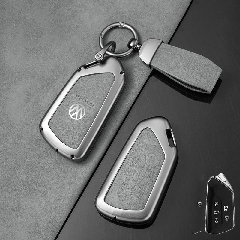 For VOLKSWAGEN VW Zinc Alloy Car Smart Remote Key Case Full Cover Protector Shell Fob For VW Volkswagen ID.3 ID.4 Golf 8 2022 20