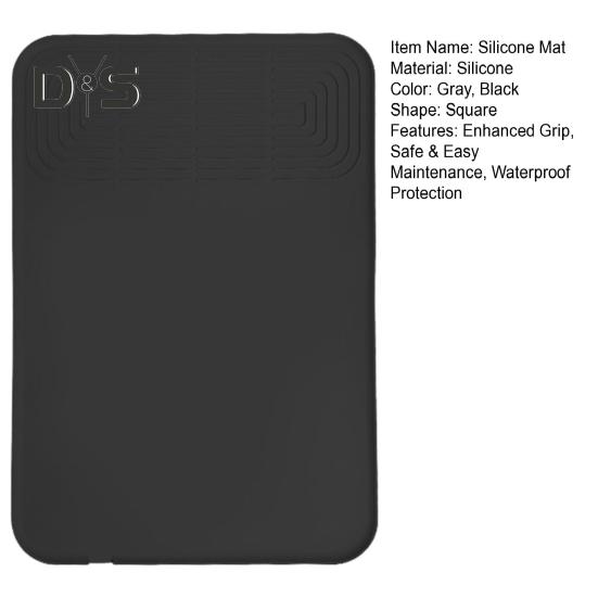 Silicone Coffee Mat Anti-Slip Grip Dish Drying Mats BPA-Free Waterproof Heat-proof Countertop Mat Espresso Drink Bar Station Accessories