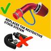 Car Auto Pipe Power Flow Hose System Cold Air Intake Filter Induction Kit