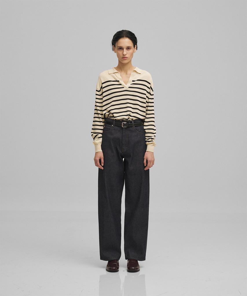 Another Office Woman W. Heritage Kuroki Denim Pants (Indigo)