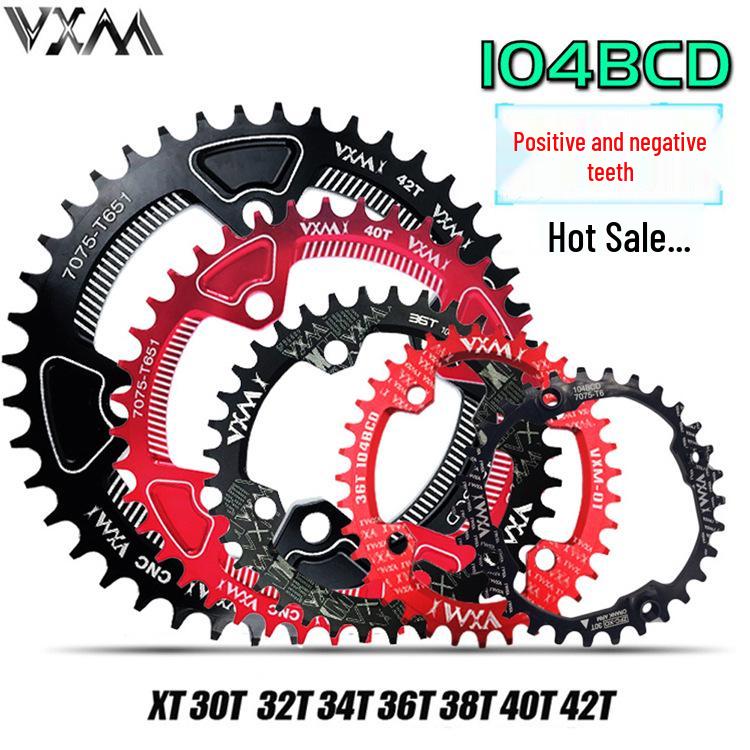 

VXM 104BCD Круглая/Овальная Звезда МТБ: 32T, 34T, 36T, 38T Одинарная звезда с положительными/отрицательными зубьями Round 32T чёрный