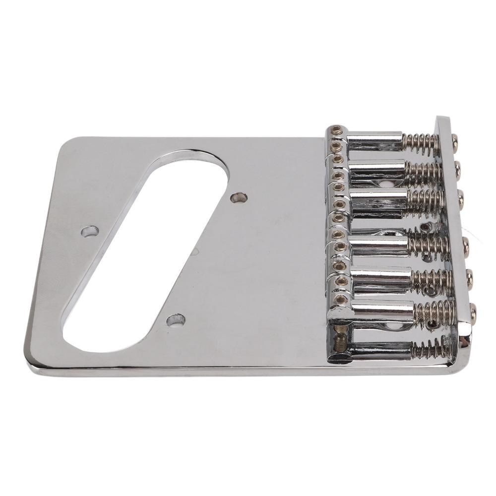 6 Saddle Electric Guitar Bridge L Shape Design Saddle Bridge Hardtail Bridge For Electric Guitar