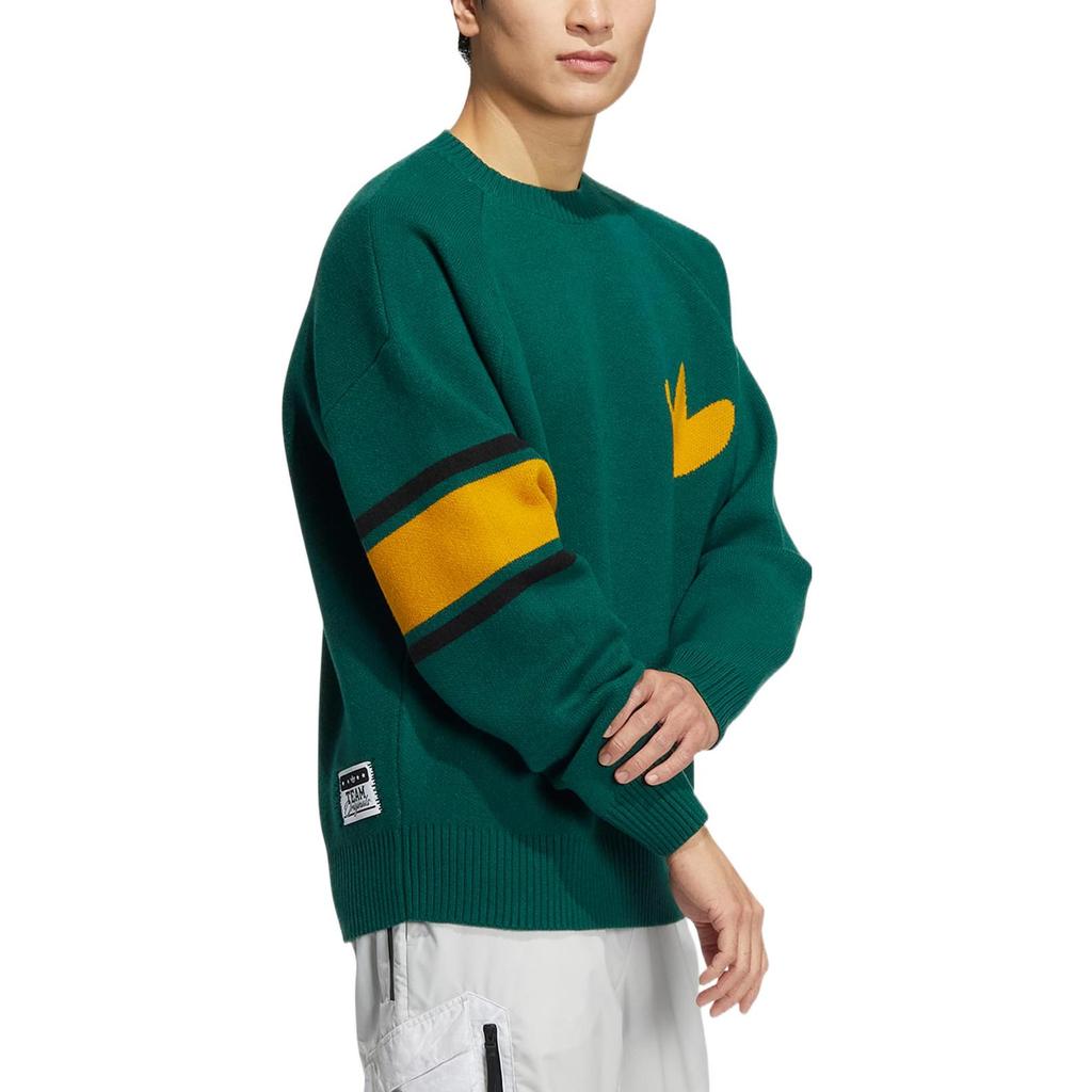 Adidas Originals Sweatshirts Men's Green Crew Neck Moderate Regular HS7295