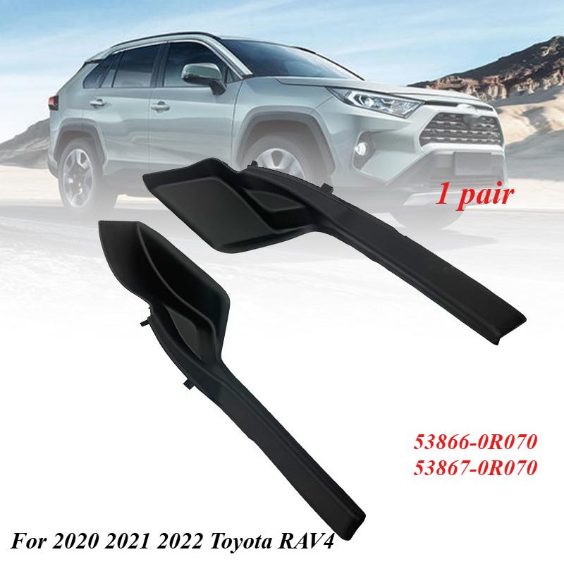 2Pcs Front Windshield Wiper Side Cowl Extension Cover Trim For 2020 2021 2022 Toyota RAV4