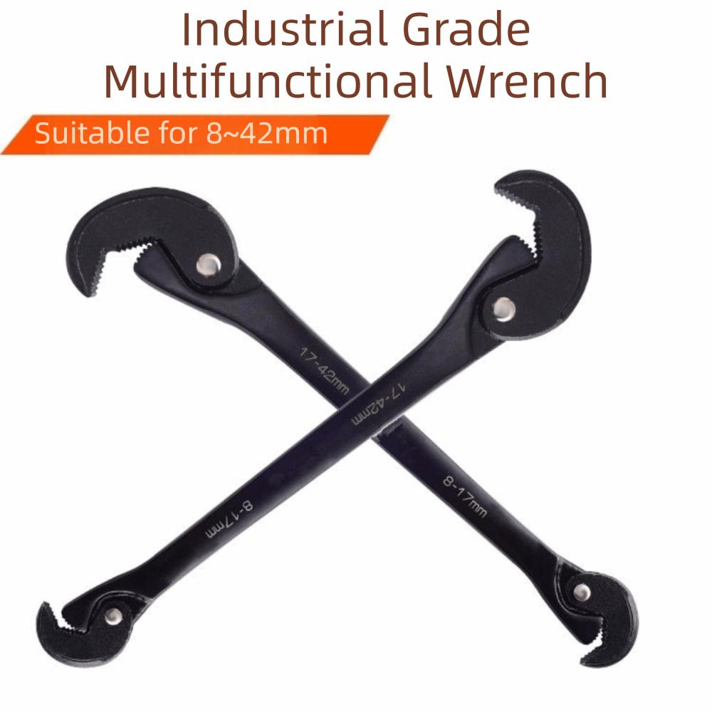 Industrial Grade Multifunctional Tool Continuous Teeth Basin Wrench Adjustable Wrench Repair