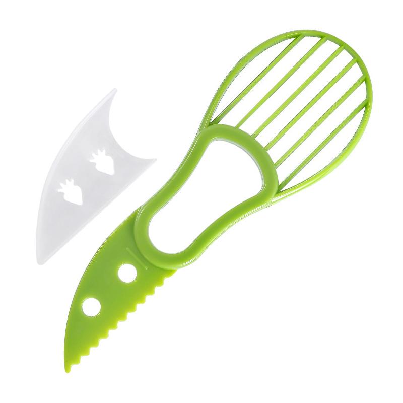 3In1 Avocado Slicer Multifunctional Avocado Cutter Corer Butter Fruit Peeler Cutter Orange Kiwi Fruit Peeler Knife Kitchen Tool