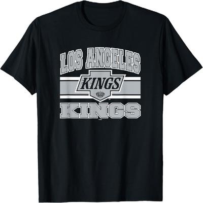 Los Angeles Kings Stripe Black Officially Licensed T-Shirt