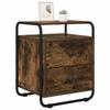Nightstand Smoked Oak Engineered Wood