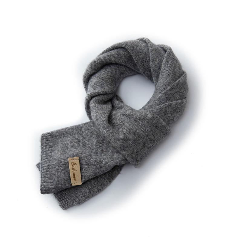 Kids' Cashmere Scarf: Boys & Girls Autumn/Winter Korean-Style Warm Knit Neck Warmer