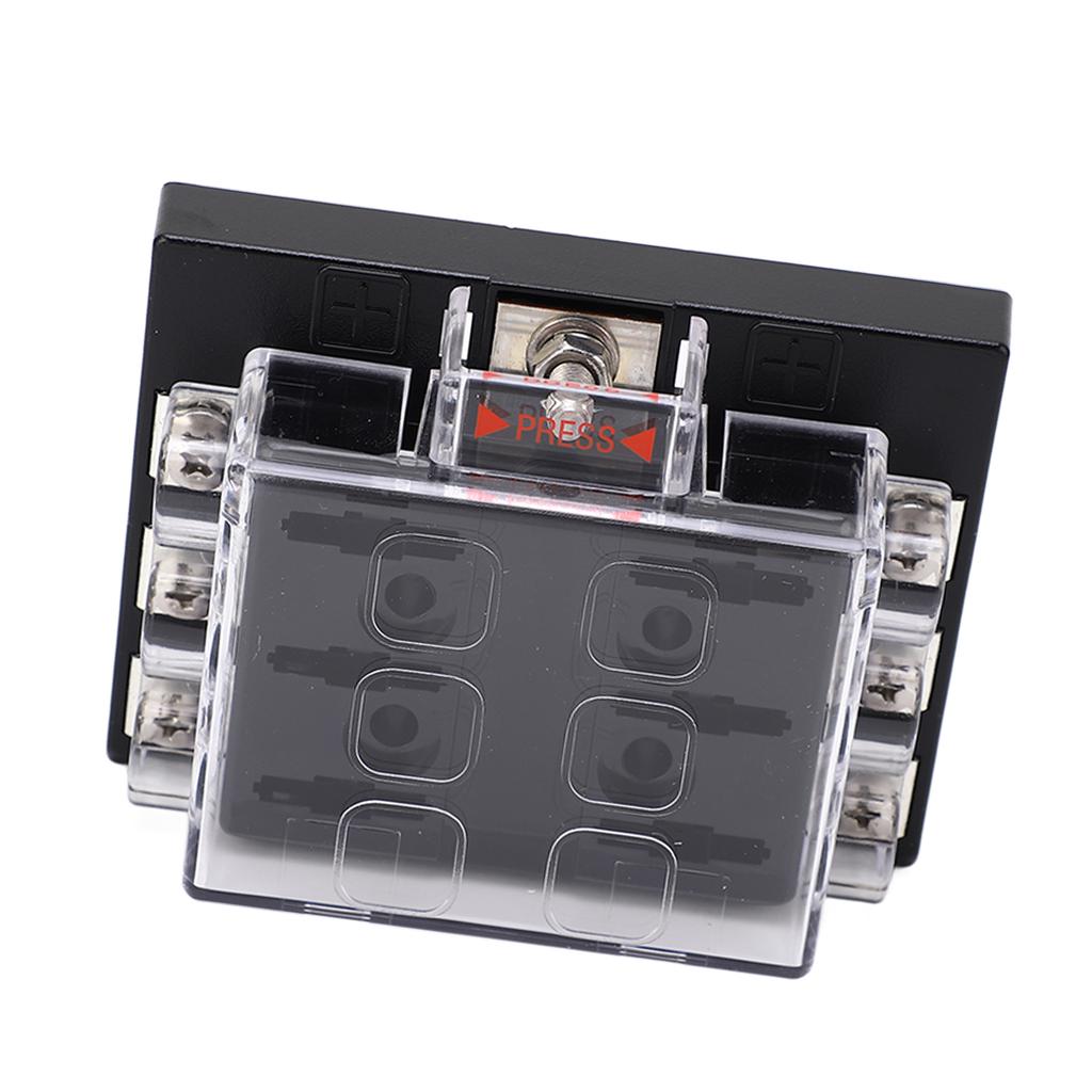Blade Fuse Box ATC ATO Waterproof Block Panel Board with Negative Bus for Car RV Trailer Truck Van