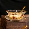 Japanese Style Gold-Rimmed Glass Bowl