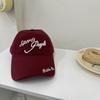 Soft Top Hat Letter Three-dimensional Embroidery Baseball Cap Unisex Versatile Face Small Sunscreen Visor Tide