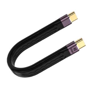 Ultra Short USB to Type C Cable USB 3.1 Gen 2 USB C Quick Charge Cable Wire 4K 10Gbps Sync Data Cable Cord for Macbook
