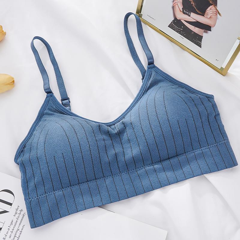 Women Seamless Sports Crop Top Sexy Bra Female Bralette Sleeveless Camis Crochet Tank Underwear Summer Lingerie Tube Top