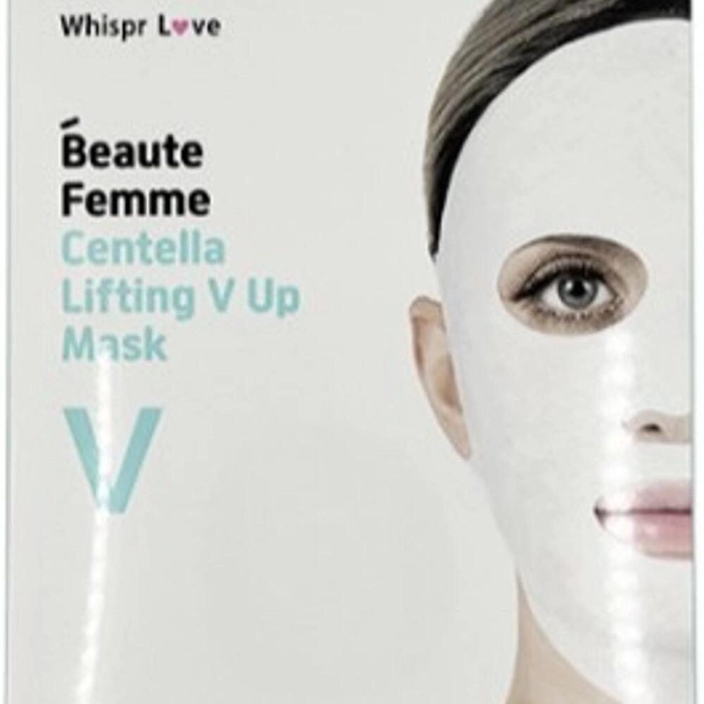 

Whispr love beaute femme лифтинг V-маска 5 шт., Увлажняющая, K-beauty, Корейская косметика, пробник Centella
