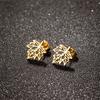 Boho Stainless Steel Earrings Exquisite Maple Leaf Stud Earrings Women Plant Amulet Jewelry brincos para as mulheres