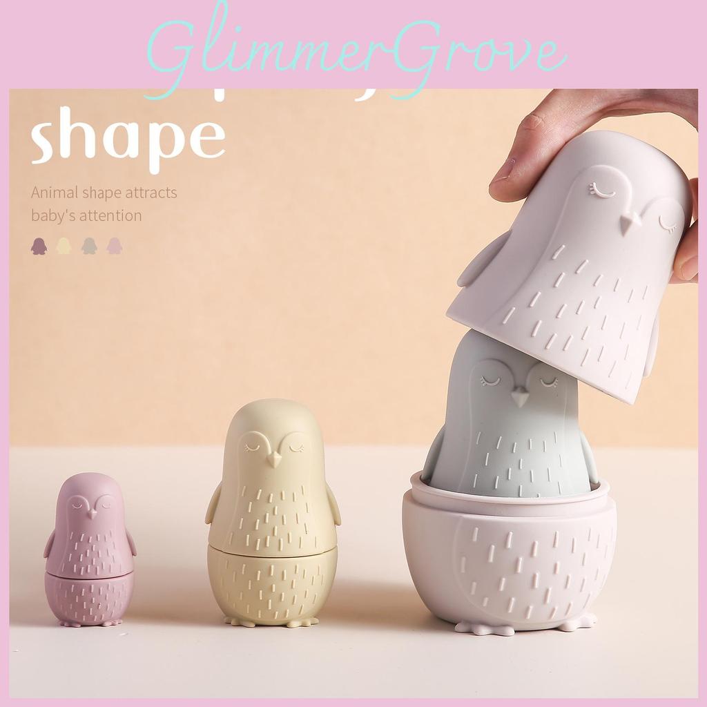 Penguin Silicone Nesting Doll Toy For Toddlers With Educational Benefits And Creative Play