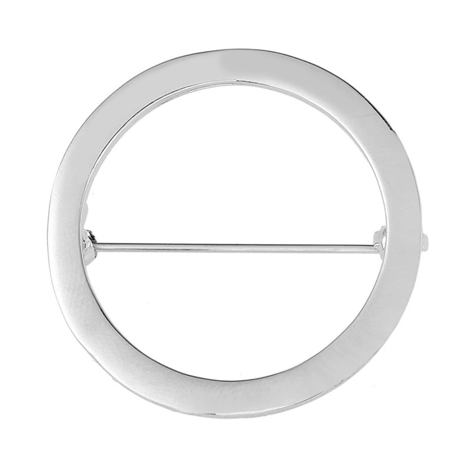 

Элегантная застежка-кардиган, брошь круглой/в форме сердца, гладкий сплав, значок-аксессуар для женской одежды B серебряный