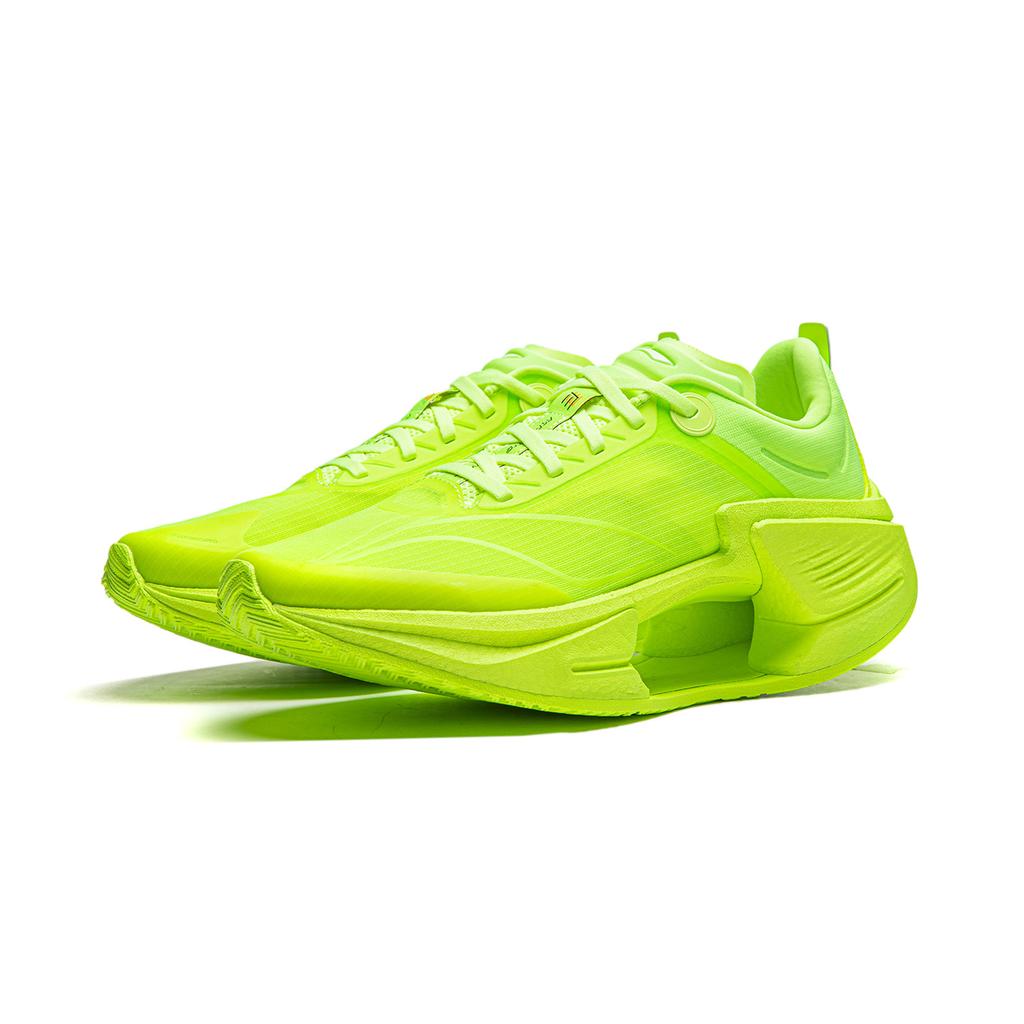 Li Ning Absolute Shadow 3 Essentielle Technologie Professionelle Geschwindigkeitstrainings-Laufschuhe Herren Sneaker Fluoreszierend-Grün ARRV003-17