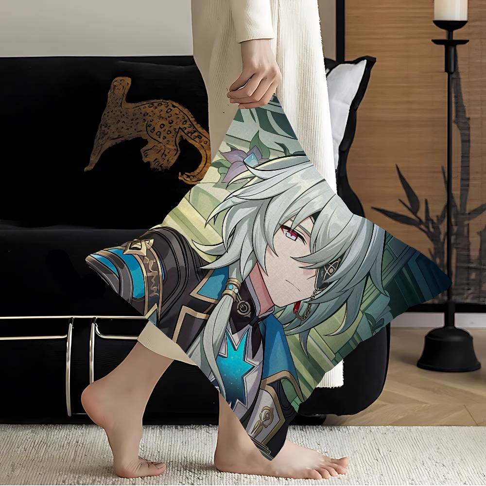 Honkai Star Rail Anaxa Cushion Cover Decorative Pillow Sofa Home Decor case pillow cases